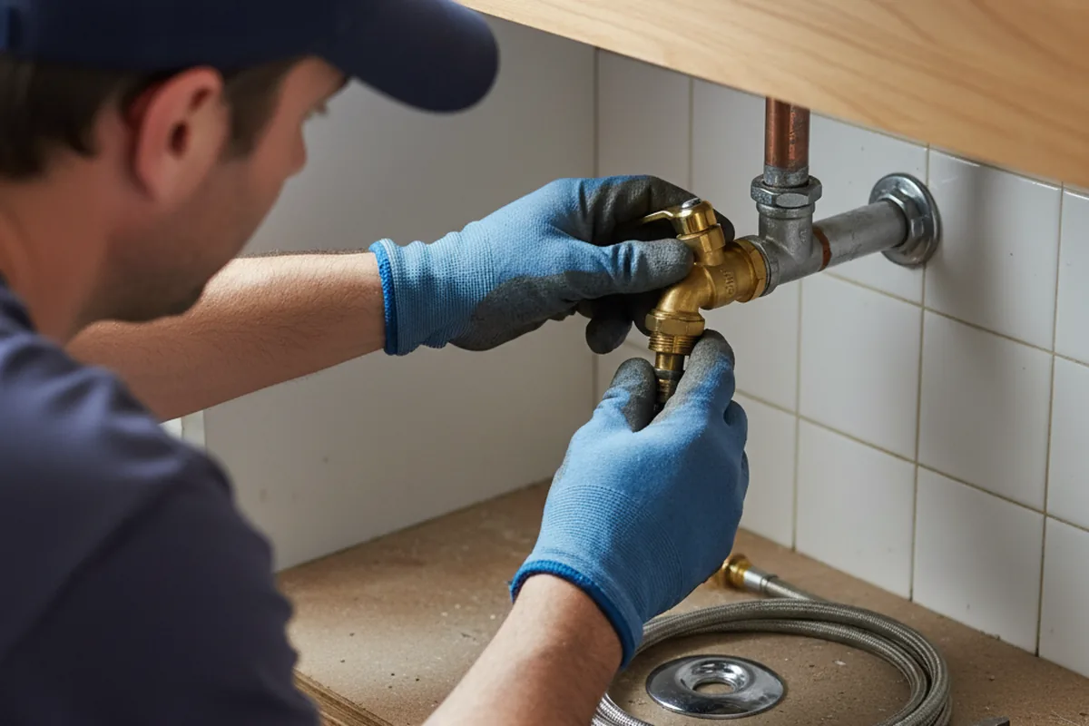 Shutoff valve and fitting work during Repiping in Benson